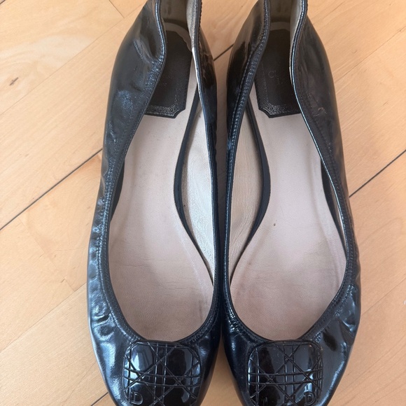 DIOR Patent Leather Black Ballet Flats - Picture 4 of 8